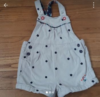 Short salopette  6 mois