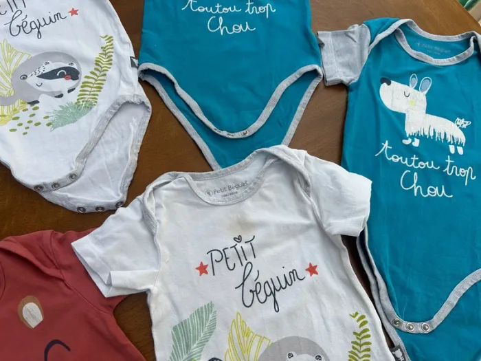 Lot de 9 bodies petit béguin 3 ans - photo numéro 11