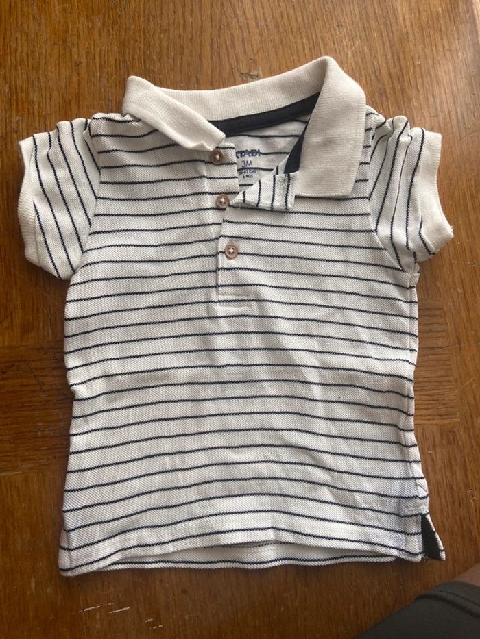 Polo manches courtes bébé 3 mois - photo numéro 2