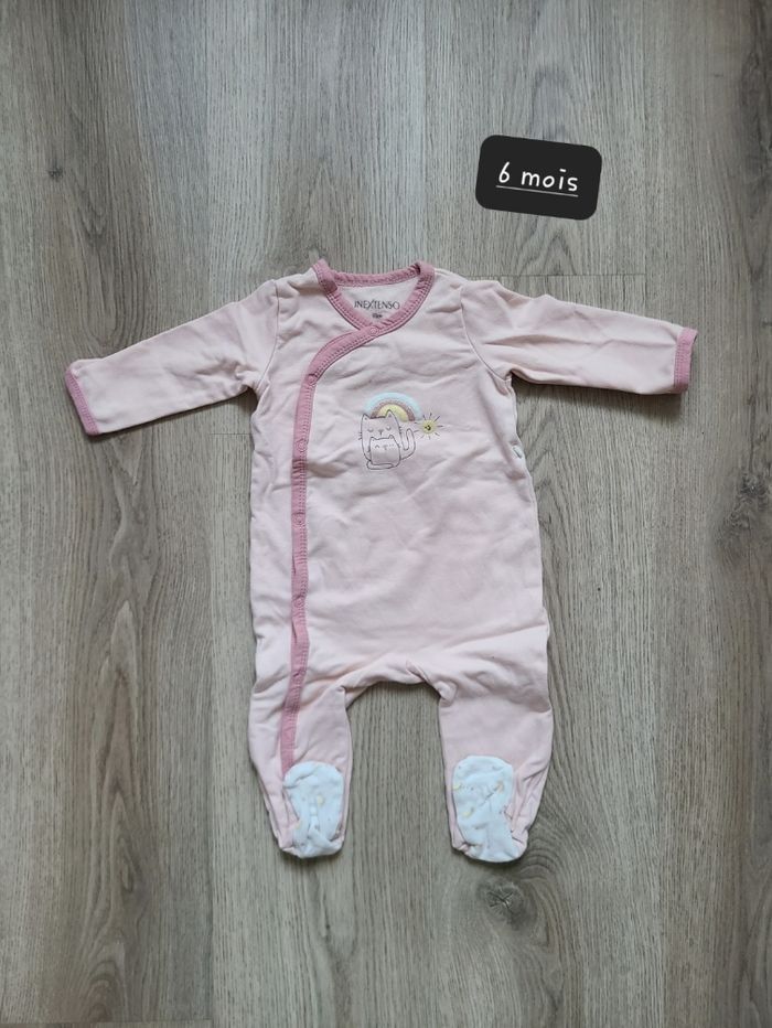 Lot de 2 grenouillère 6 mois fille été - photo numéro 3