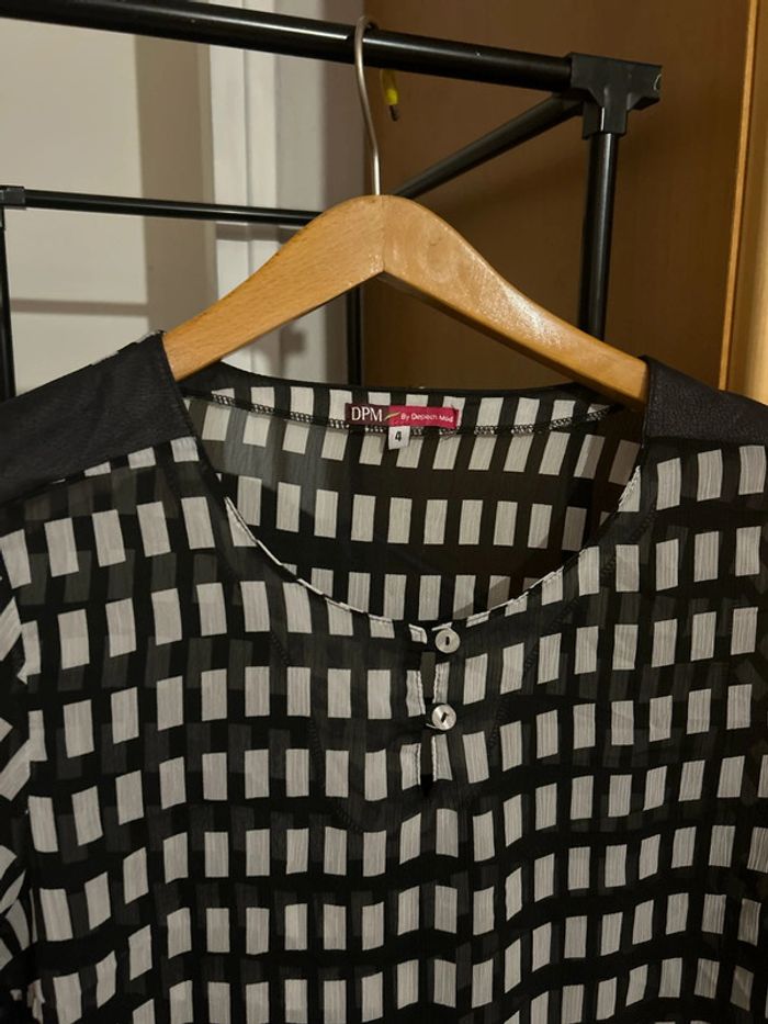 Blouse  noir et blanche - photo numéro 2