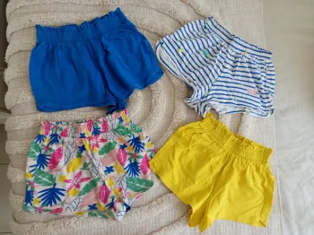 Lot de shorts taille élastique 10 ans