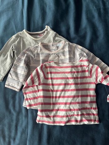 Lot 3 t-shirt manche longue