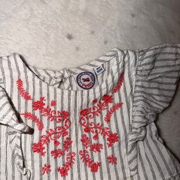 Jolie robe rayée, fille - T18mois - La compagnie des petits 