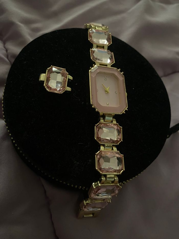 Montre pierre rose style Swarovski - photo numéro 9