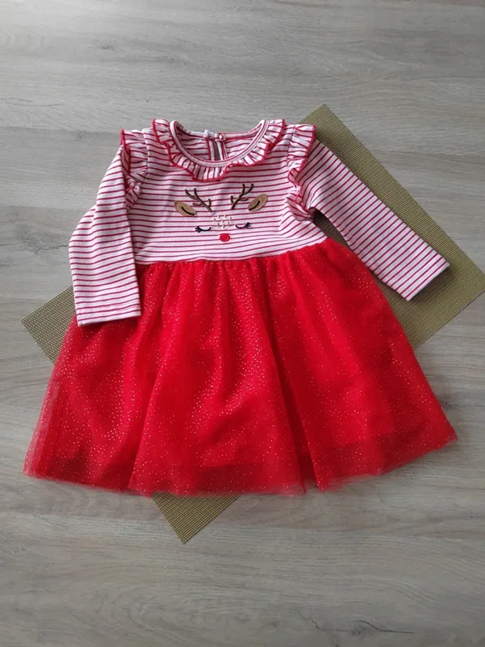 Magnifique robe Noël 74 cm primark