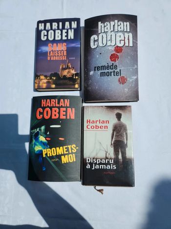 En lot ou à l unité : 3 € l unité : Livre Harlan Coben grand format broché