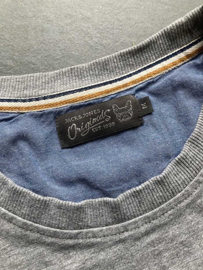 Pull Gris homme Jack & Jones de taille M - photo numéro 3