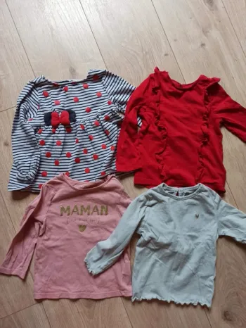 Lot de 4 t-shirt manche longue