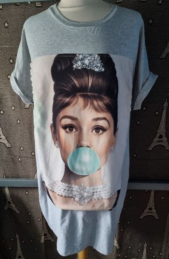 Long t-shirt avec femme taille 48-50