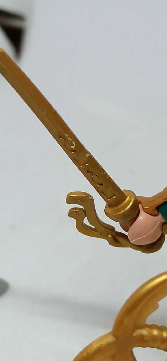 Homme samouraï doré et vert avec armes playmobil - photo numéro 5