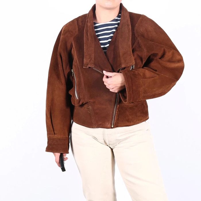 Blouson vintage 80's en daim cuir (#240686) - photo numéro 6
