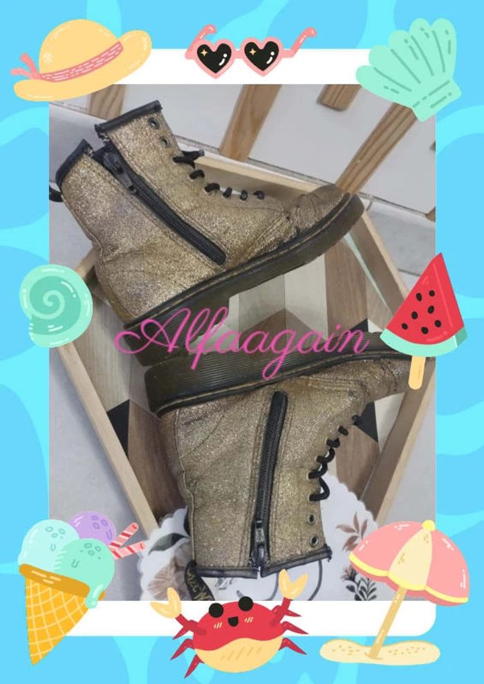 Bottines dorées dr Martens 30 - photo numéro 8