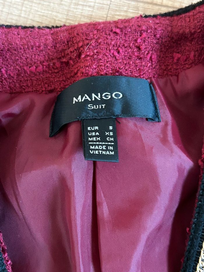 Blazer rouge et noir Mango taille S TBE - photo numéro 18