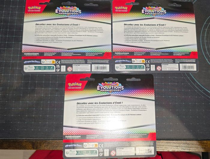 ARSET Tripack Pokemon EV8.5 Evolution prismatique Neuf - photo numéro 2