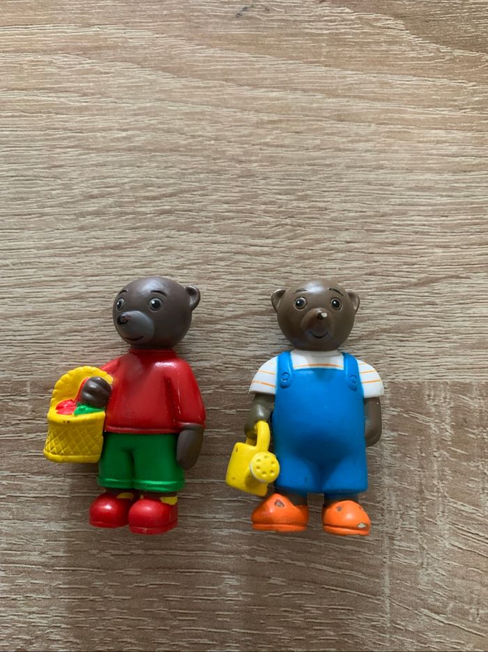 7 figurines petit ours brun dans le jardin - photo numéro 6