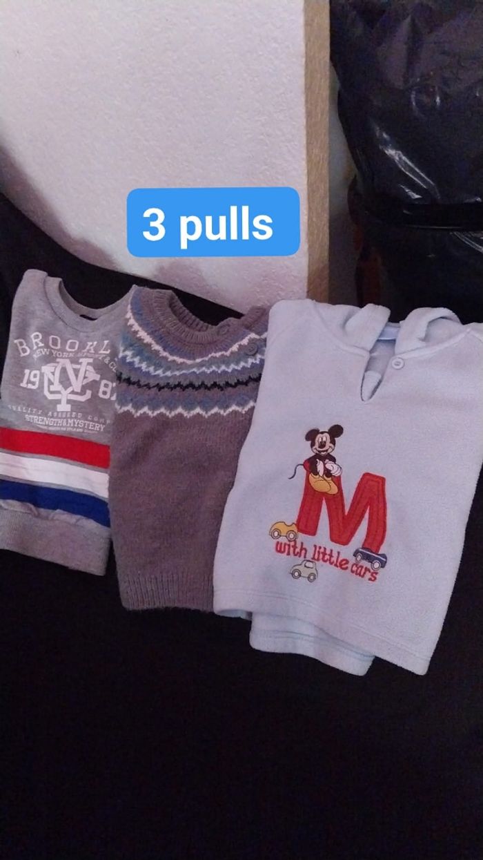Lot Pulls/Gilets 12 mois garçon - photo numéro 2