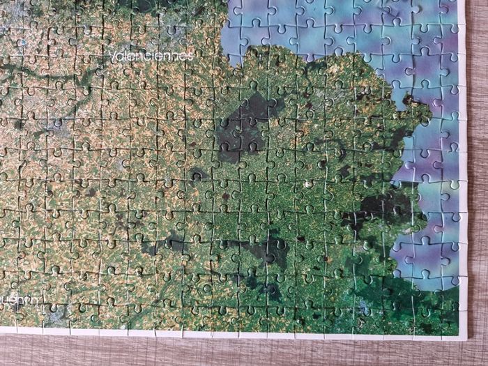 Puzzle 1000 pièces Vue Satellite du Nord de la France - photo numéro 4