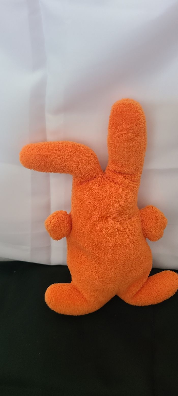 monstre TISSEA FLY peluche doudou orange Gribouille - photo numéro 4