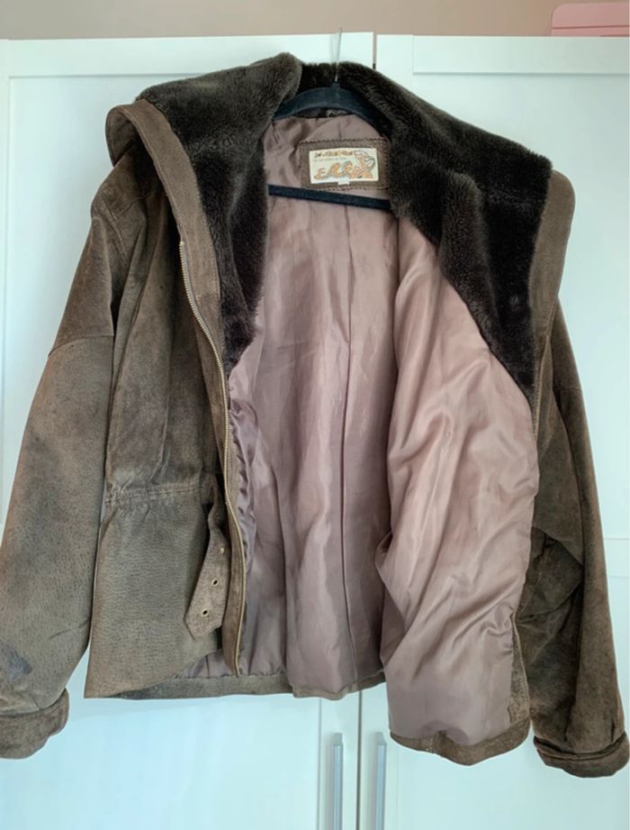 Blouson en cuir femme