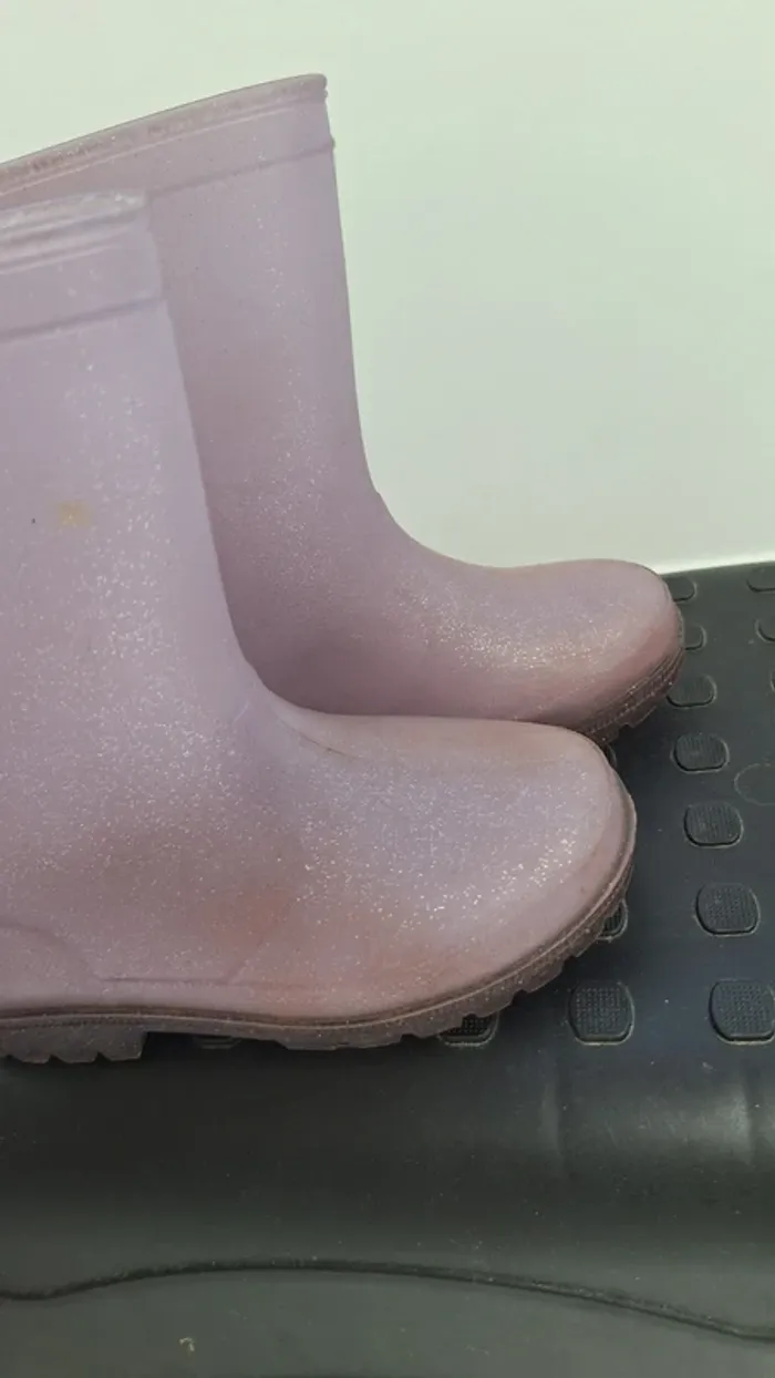 Bottes pailletées plastique taille 27 pluie