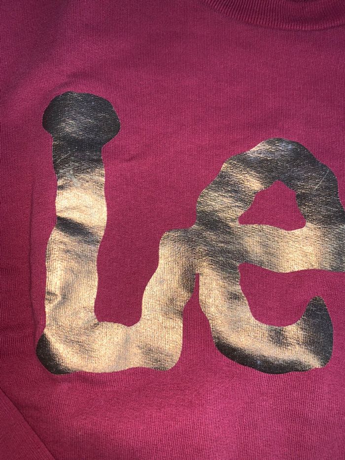 Sweat framboise Lee T.S - photo numéro 3