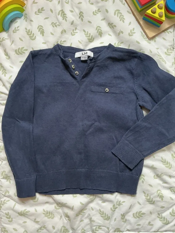 pull léger marine la halle 5 ans - photo numéro 3