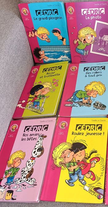 Lot de 6 livres Cédric bibliothèque rose