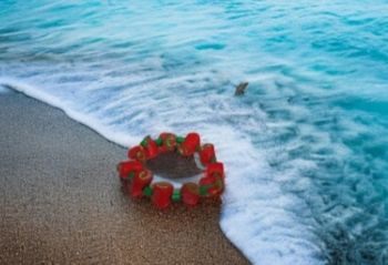 Bracelet fille rouge et vert