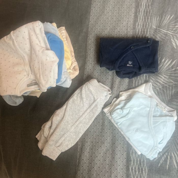 Lots de vêtements naissance bébé garçon