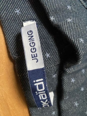 Jegging bleu à étoiles 9 ans Okaidi