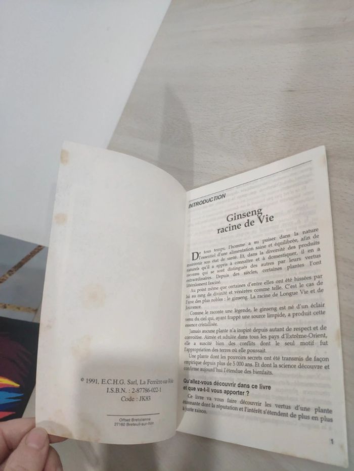 Lot deux livres Ginseng thérapeutiques naturelles guérir allonger votre vie - photo numéro 3