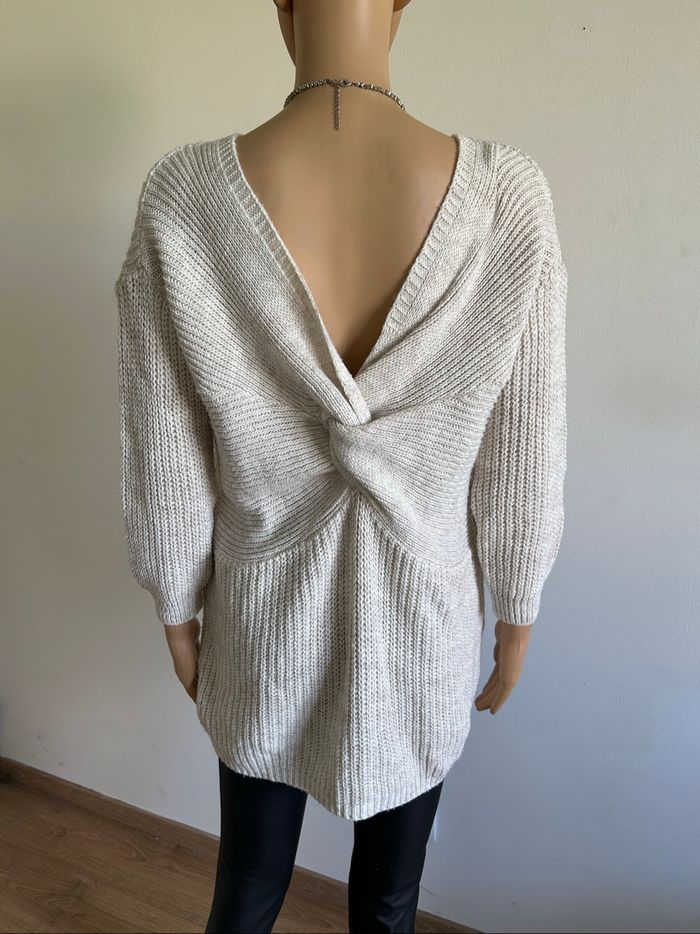 Pull beige à manches longues taille 2 TBE - photo numéro 5