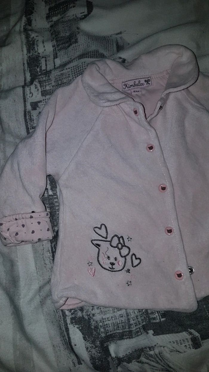 Pull doublé velours kimbaloo 6mois 0€50 -50% dès 2 achetés - photo numéro 2