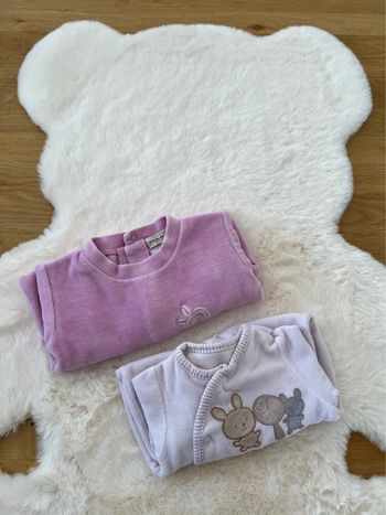Lot de 2 pyjamas velour