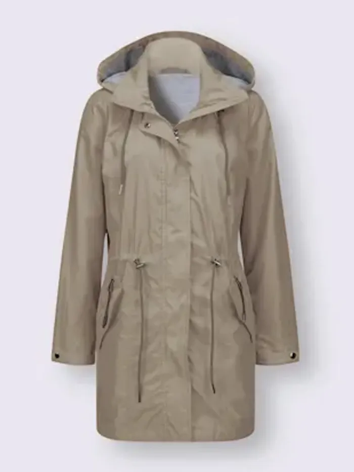 Parka longueur amovible - Taille 48 - Helline - couleur grège - photo numéro 4