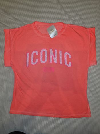 T-shirt Iconic coloris corail - taille unique - NEUF