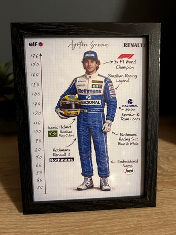 Cadre décoratif – Ayrton Senna (Renault)