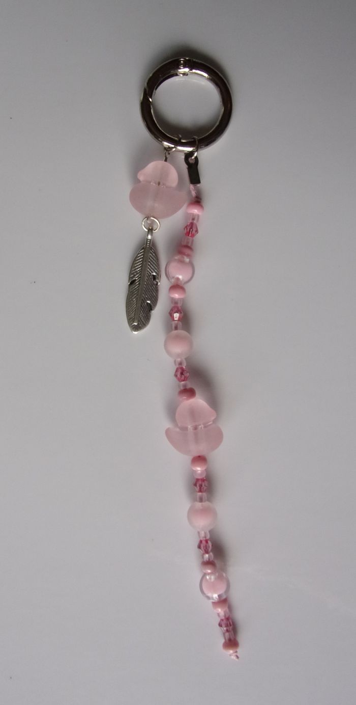 Déco de sac à main canard givré rose