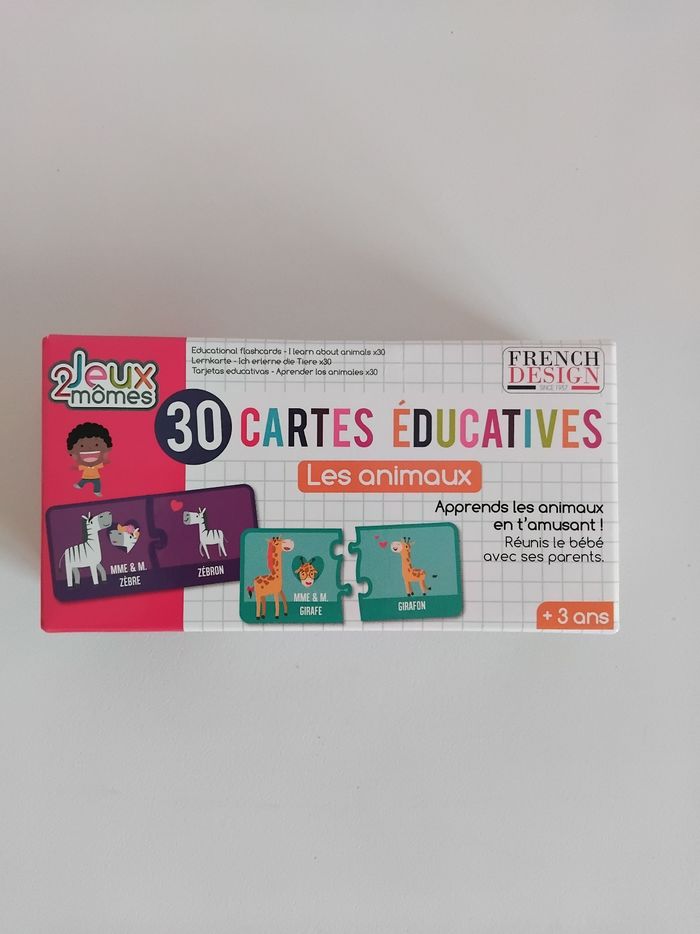 Jeu Cartes Animaux Jeux 2 Mômes Educatif Complet 🦒🦓 - photo numéro 3