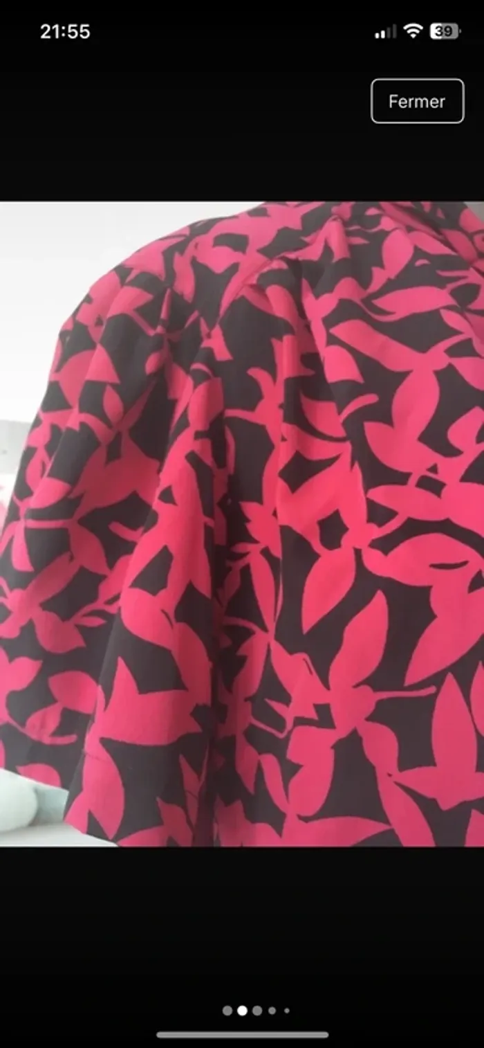 Vintage 🍭Magnifique blouse sophistiquée en 42 de chez Weinberg Paris excellent état - photo numéro 4