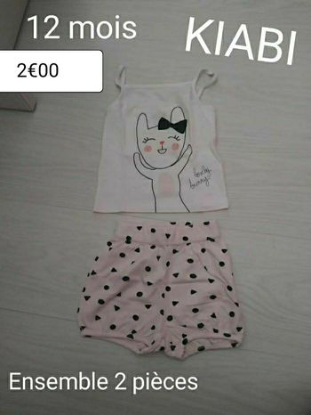 Ensemble Taille 12 mois