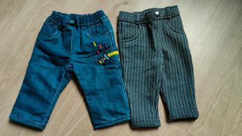 Lot de 2 pantalons chauds 6 mois