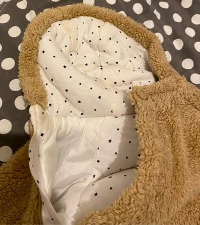 Combinaison Bout’Chou pilote unie en sherpa beige - photo numéro 4
