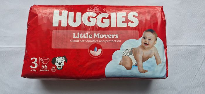 Paquet de couches jetables 3 4/9 kg Huggies Modèle Little Movers - photo numéro 3