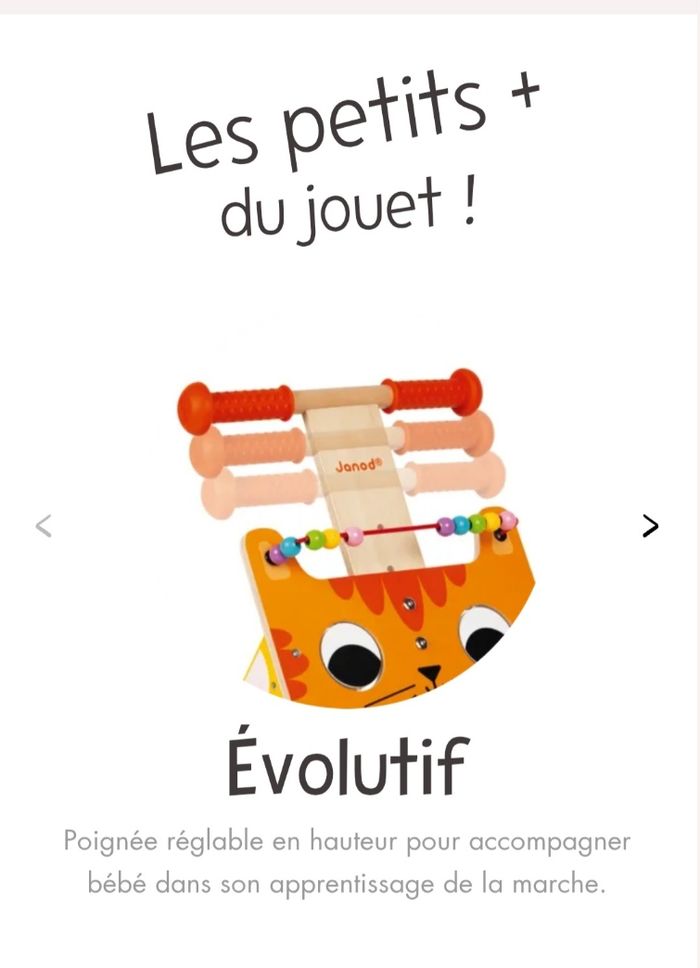 Chariot Multi-Activités Chat (bois) - photo numéro 7