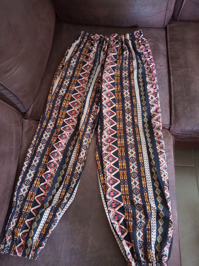 Ravissant Pantalon léger, ample et fluide Taille L "Shein" - Comme Neuf