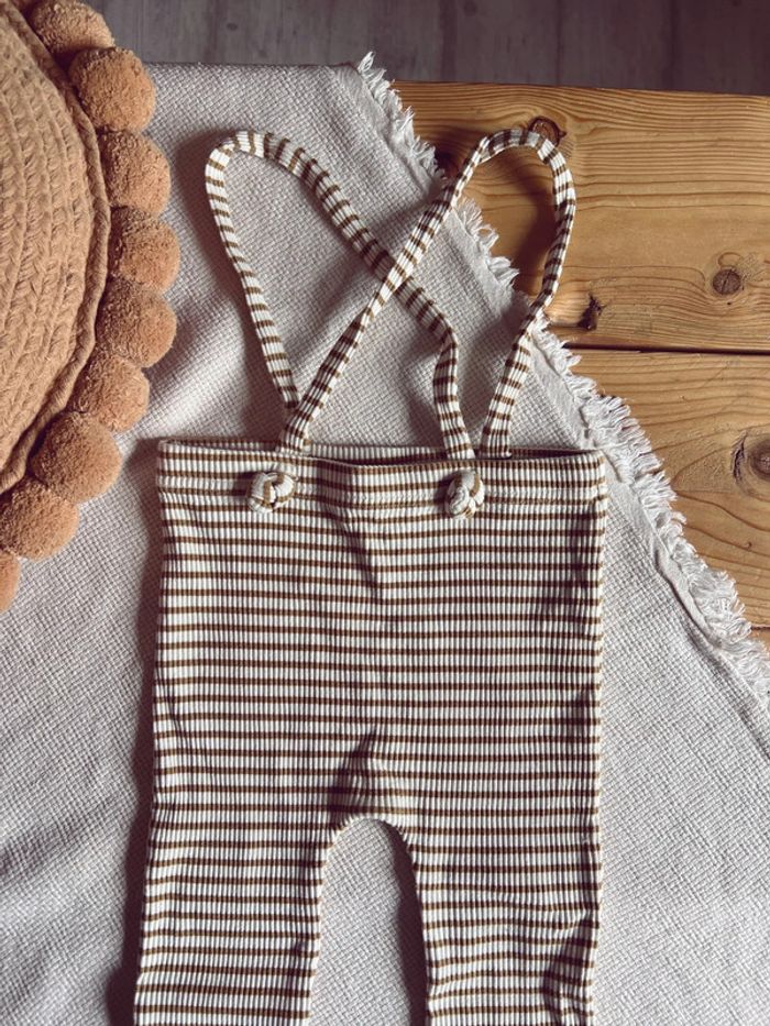 Legging mixte Zara Home rayé à brettelles 3 4 ans 104 cm neuf - photo numéro 2