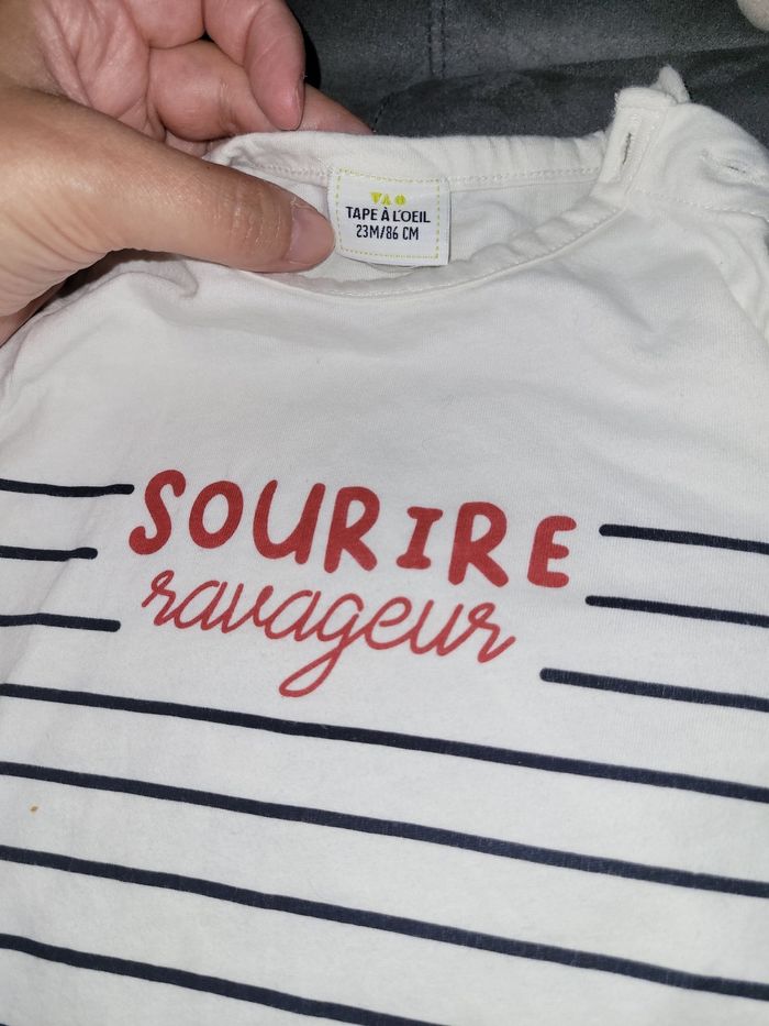 T shirt manches longues 23 mois - photo numéro 2