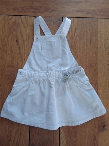 Jolie salopette jupe blanche Obaibi